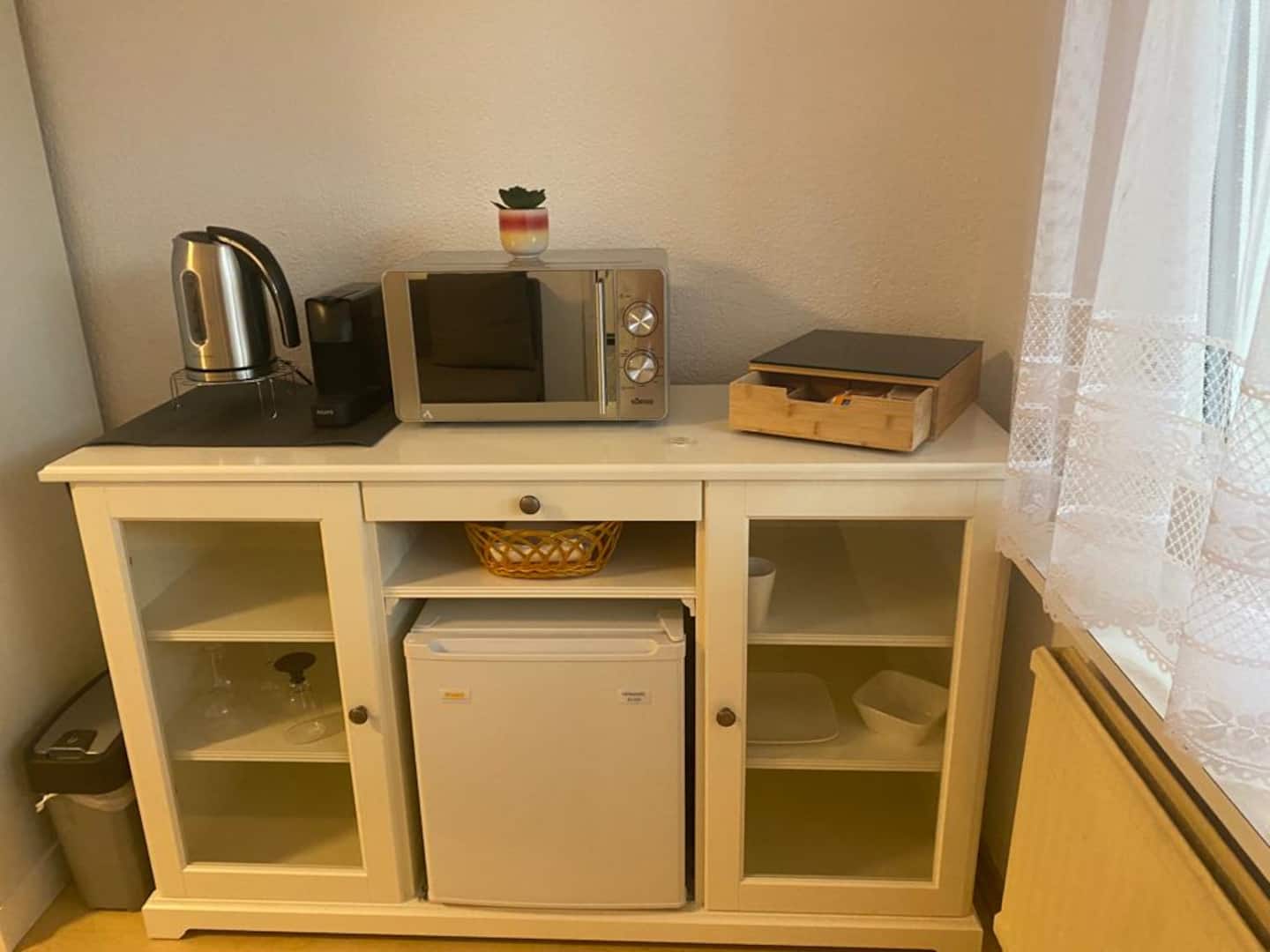 Kitchen facilities at Marilyn Ferienzimmer