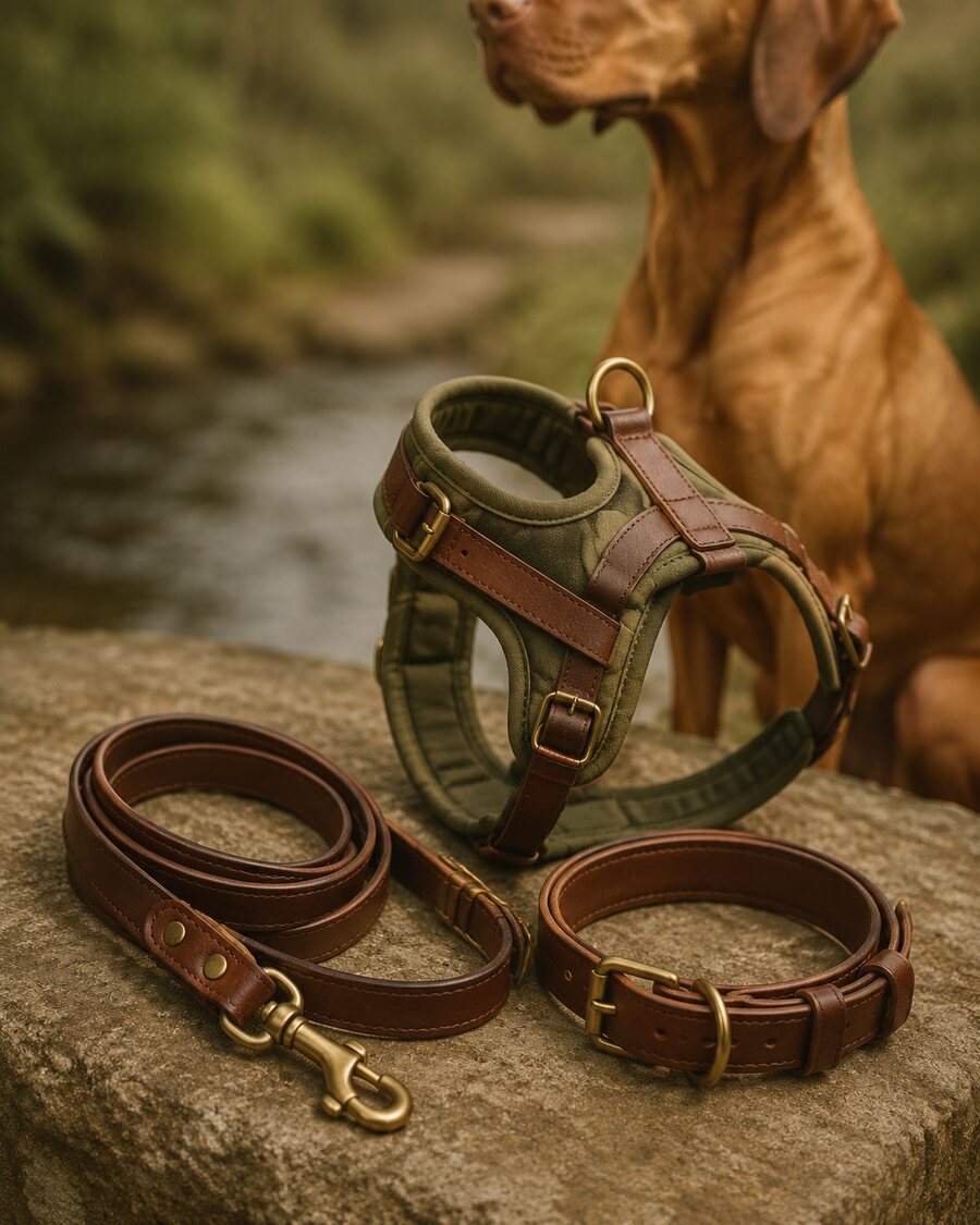 Dog leads, collars and harnesses