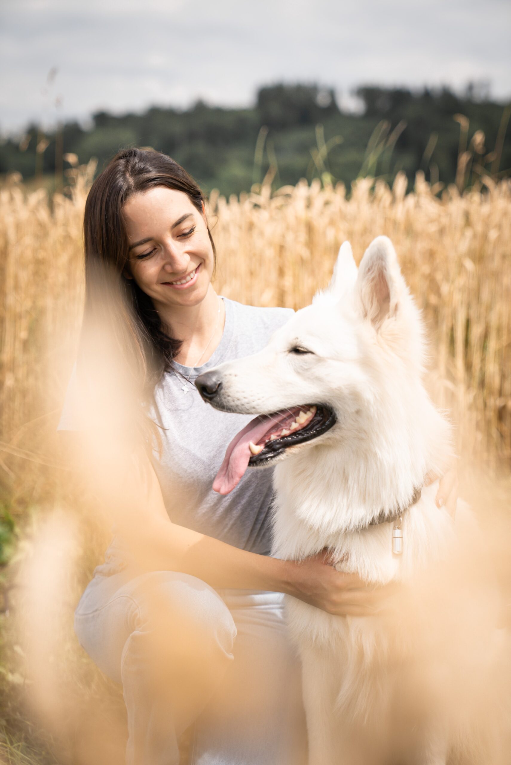 Nicole Weidmann mit Hund
