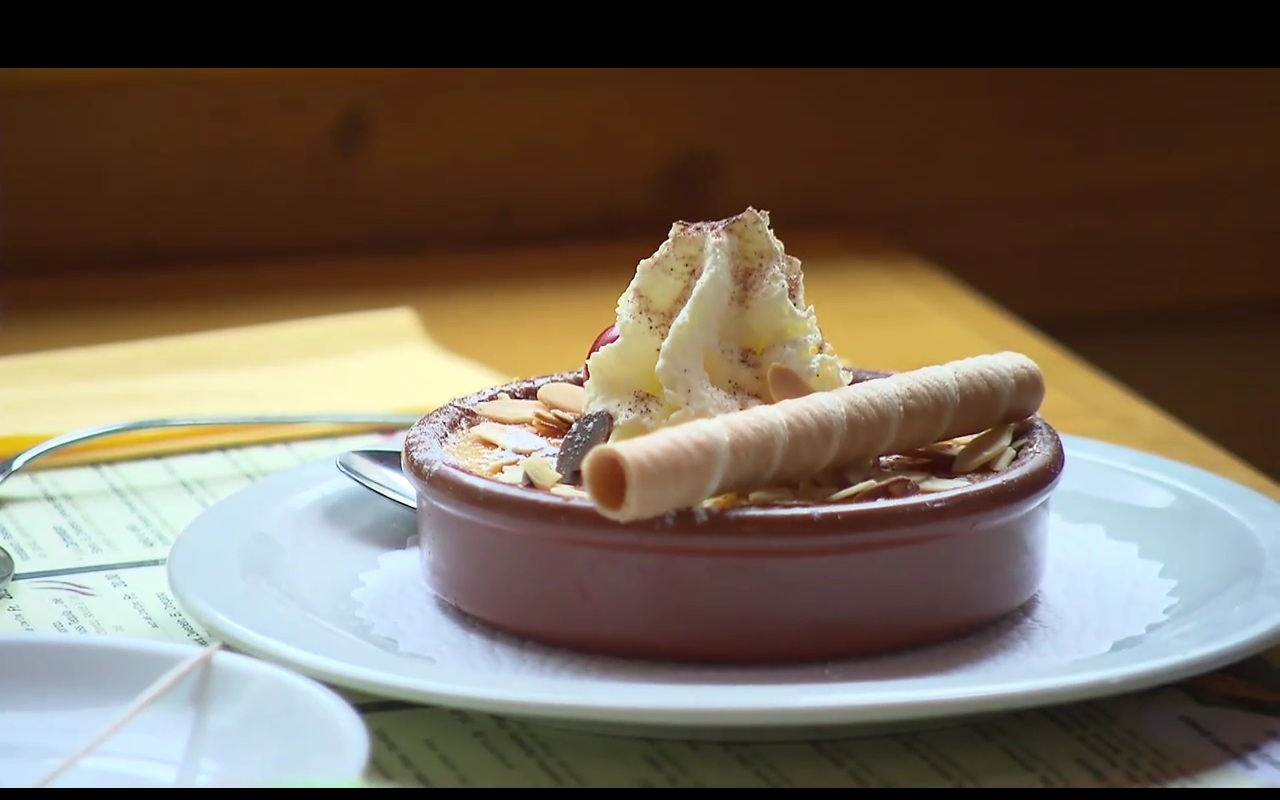 Dessert in der Pizzeria Choucas