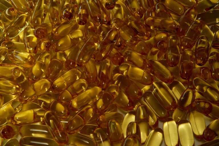 Omega-3 fish oil capsules